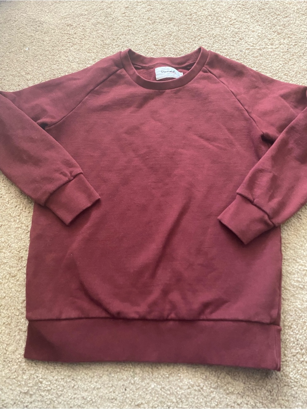 Diamond Supply Co. Men's Crewneck Sweater - Burgundy